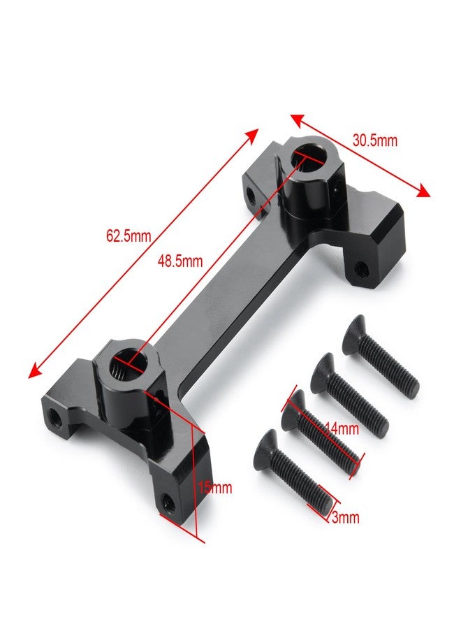 JGGZONE Aluminum Rear Body Shell Mount Stand for 1/10 Axial SCX10 III AXI03007 RC Crawler Car Upgrades Parts Accessories, Rear Shock Tower Braces Body Post Mounts (Black) (Rear Body Shell Stand) - Image 2